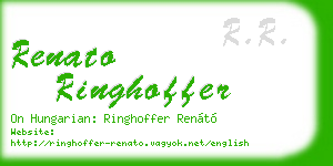 renato ringhoffer business card