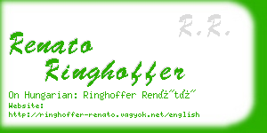 renato ringhoffer business card